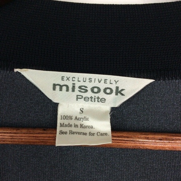 Exclusively Misook Knit Cardigan Jacket Open Front - Picture 3 of 4